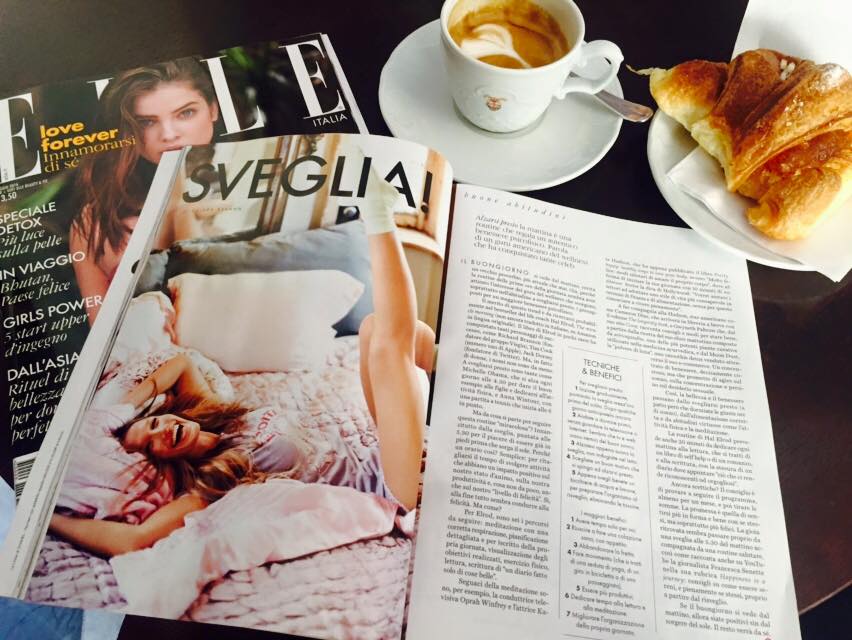 In edicola il nuovo numero di Elle con il mio pezzo sul bello di svegliarsi presto