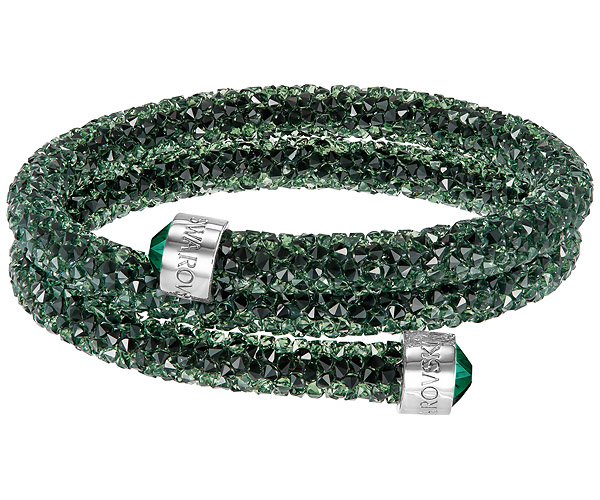 Swarovski-Crystaldust-Double-Bangle-Green-5250687-W600