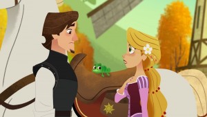 TANGLED: THE SERIES - "What the Hair?!" - Rapunzel and Cassandra venture out to a wizard's cottage to try and find out what has happened to her hair. This episode of "Tangled: The Series" airs Friday, March 24 (7:30 - 8:00 P.M. EDT) on Disney Channel. (Disney Channel)
EUGENE, RAPUNZEL